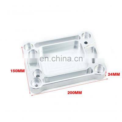 AOSU Silver Billet Aluminum Shifter Base Plate For Honda TSX Accord K24 Trans photo-3