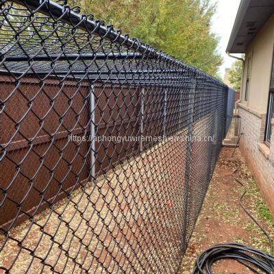 Black Chain Link Fence Chainlinkmesh Chainlink Fence Chain-link Chainlinkfencing Securityfence Commercialfecne Industrialfence Residentialfence photo-3