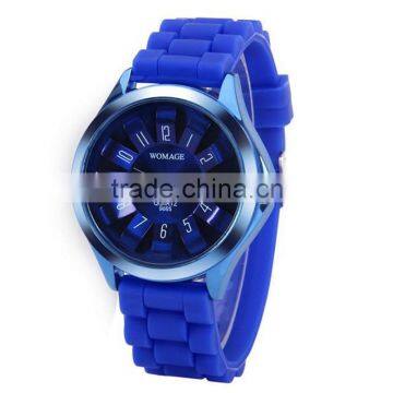 Hottest Slicone watch Geneva Casual wristwatches With Japan Quartz Unisex WristWatches For Men Women as gift