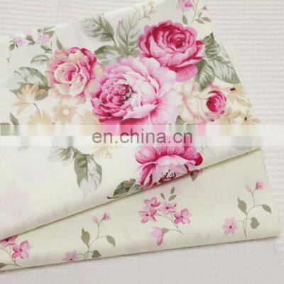 Cotton Twill Printed Fabric Garden Peony Quilt Set Pattern Cotton Bedding Sheet Fabric photo-5