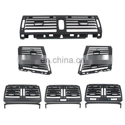 Front Central Left Right Rear Air Conditioning AC Vent Grille Cover Full Set For BMW X5 X6 E70 E71 E72 2007-2014