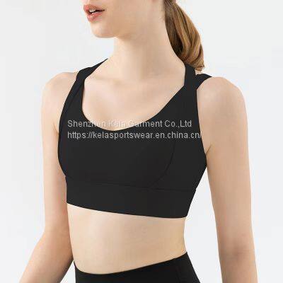 Hot Sale Workout Running Sport Wear Two Piece Set Women Seamless Yoga Leggings High Waisted No Front Seam Yoga Bra