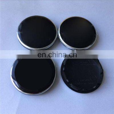 Plastic Customized Black Chrome ABS 55mm Car Wheel Center Caps