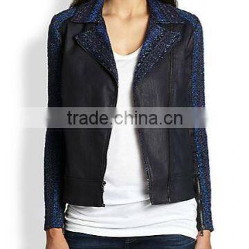 Malhia Kent Slim Illusion Moto Jacket for Women