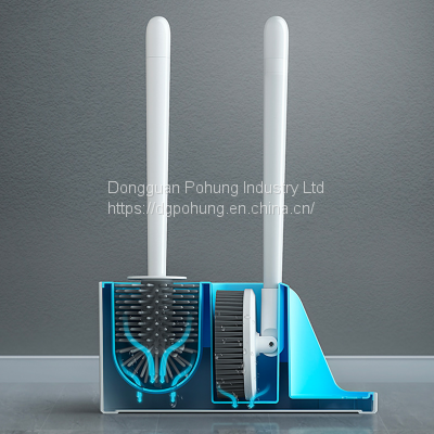 Toilet Brush Set All Corner Clean Toilet Brush Household Bathroom Bathtub Rack photo-3