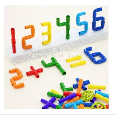 Water pipe building blocks assemble educational toys Early education Water pipe building blocks variable pipe 3+