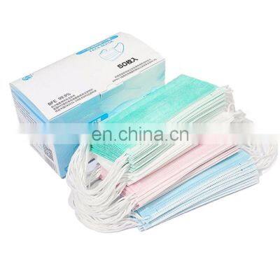 3ply Surgical Facemask Filter Melt-blown Fabric Protective Disposable Medical Face Mask