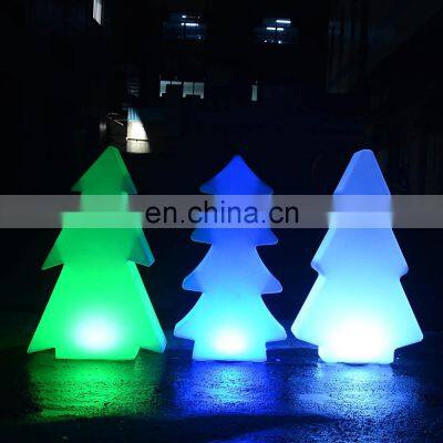 used commercial Christmas decorations/event wedding rechargeable PE plastic led tree star snow led Christmas decorative lights