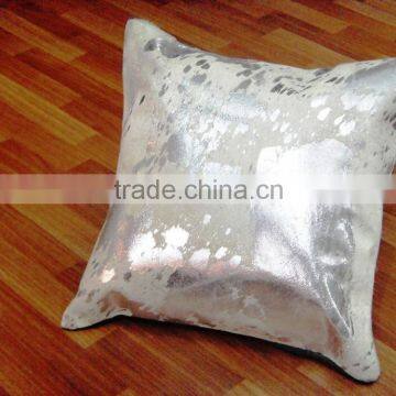 LEATHER SMALL BLOCK CUSHION COVER