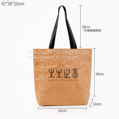 Tyvek Paper Bag Blank Spot Wholesale Portable Environment-friendly Waterproof Tear Resistant DuPont Paper Bag photo-3