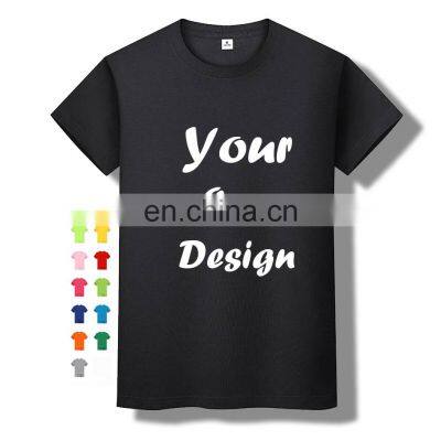 OEM wholesale blank plain 100% cotton tshirts unisex tee shirt custom printing with logo design sublimation men's t-shirt