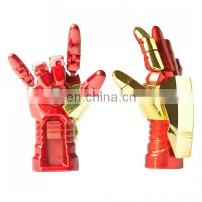 Metal Usb Flash Drive Custom Logo Iron Man Hand Memory Stick Pen Drive