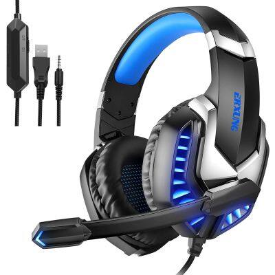 J30 game earphone luminous desktop computer headphones Gaming E-sports wired headset audiophile headphones