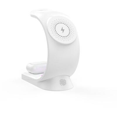 3-in-1 15W Fast Charging RGB Magnetic 3 in 1 Wireless Charger for IPhone for IWatch for Earphones photo-2