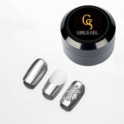 GS MIRROR SILVER METAL NAIL POLISH GEL