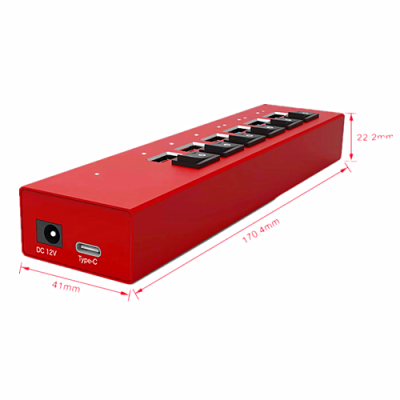 AOTECH OEM Customized 6 port usb 3.0 hub