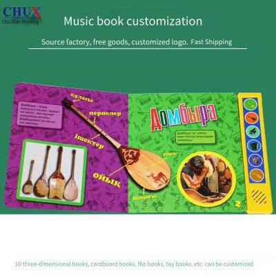 Custom - Printed English Children's Audio Picture Books About Mermaids, Talking Educational Electronic Early - Learning Music Books photo-3