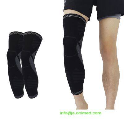 Полные рукава для ног, длинные компрессионные рукава для ног, коленные вкладыши, защищающие ноги для мужчин и женщин при баскетболе