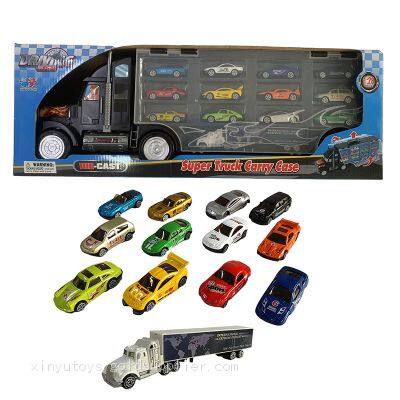 XINYU American Style Deliver Truck Toy With Die Cast Cars