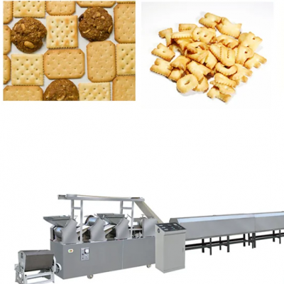 Máquina de Produção Automática de Biscoitos Genyond Biscoitos de Caramelo Biscoitos Crocantes Biscoitos Twinkie Biscoitos de Cogumelo Cabeça-de-Macaco Biscoitos com Recheio de Creme
