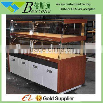 Food donut kiosk counter, retail shop display furniture