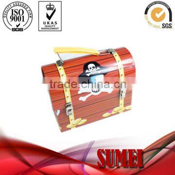 tin lunch box with handle