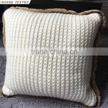Knitted Patchwork Latest Design Sofa Cushion Cover photo-3
