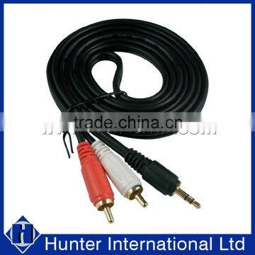 Wholesale Stereo 3.5mm Jack to 2 Phono RCA Cable