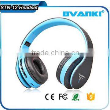 New Products 2016 STN-12 HIFI Noise Isolating Headband Headphones Wireless Bluetooth Headset With fm and tf Card Supplier's Choice photo-2