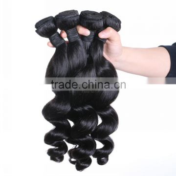 Short long human hair loose wave wavy human hair extensions bundles for black women