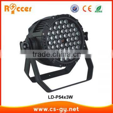 outdoor stage lighting 54x3W waterproof led par lights