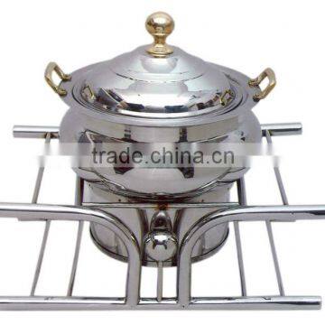 Steel Cheffing Dish, Wedding & Party utensils, food serving dish, hot keeping dish, Catering item, Hotel & Restaurant utensils