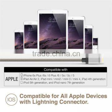 Nylong & TPE Mfi Original 8 Pin Circular Connector Wholesale USB Cable for IOS photo-6