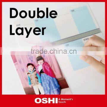 Promotion Hospital gift stationery set, custom double layer mouse pad