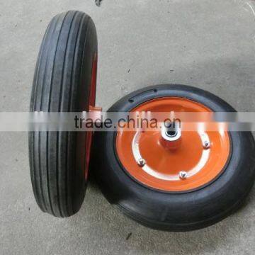 wheelbarrow solid wheel 13" 14" 15" wheelbarrow solid tire 14x4