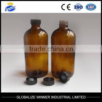 120ml Amber Glass Bottles With Plastic Cap for Syrup Medicine PP 18,20,28mm photo-3