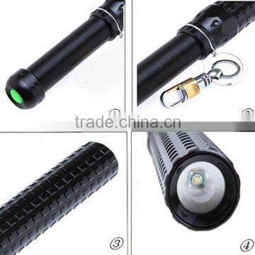 (120440) High Quality 3*AAA/18650 Rechargeable Led Flashlight Torch Police Baton photo-4
