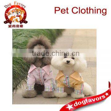 2014 New Style cute Summer Small Pet Dog Cat Puppy Clothes Apparel Cotton Shirt Yelllow &Pink