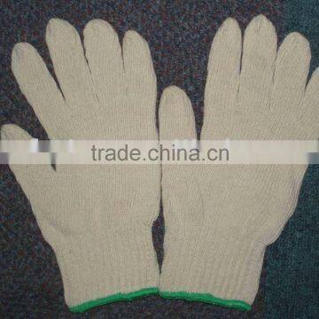 Cotton Glove bleach white 7 gauge safety working glove