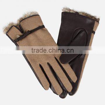 Wholesale women wearing leather bike gloves