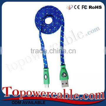 Fast Charging Braided USB Cable With Diamond For Samsung Galaxy Smart Phones photo-3