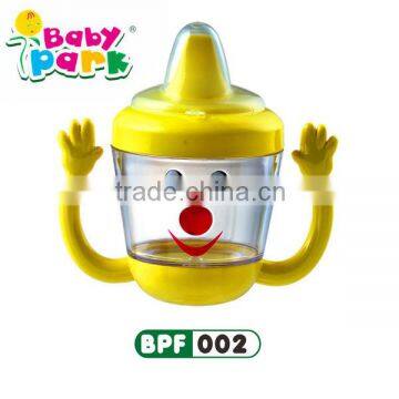 new design Plastic non spill baby spill proof cups