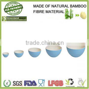 Eco friendly round shape colorful bamboo bowl