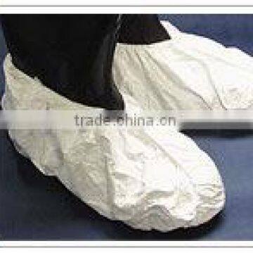 Disposable White Anti-slip PE-Coated Shoe Cover