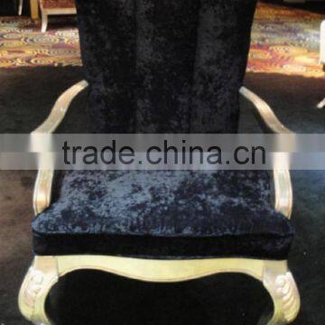 Classical black velvet dining chair XY4817