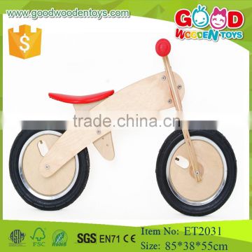 2015 hot sale high quality wooden kids walking bike toys