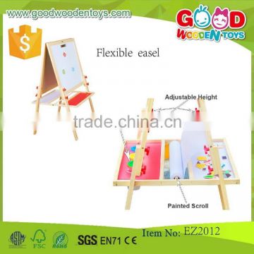 2015 New Design Easy Assembling Easel Educational Wooden Flexible Easel