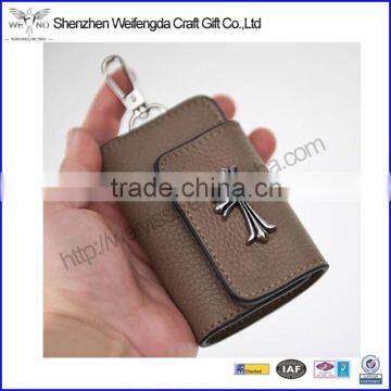 High quality fashion leather key holder wallet