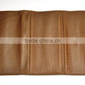 Multifunction High Quality Long Three Folds Rfid Leather Wallet With Button photo-3