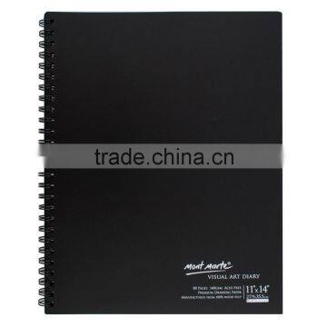 Mont Marte Visual Art Diary Black 140gsm 80pge 11x14in